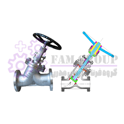 گلوب ولو نوع Y (Y Type Globe Valve)